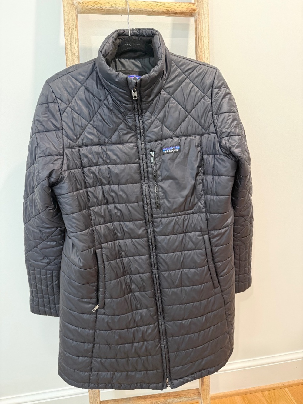 Patagonia Long Black Puff Coat